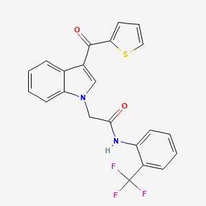 2-[3-(2-thienylcarbonyl)-1H-indol-1-yl]-N-[2-(trifluoromethyl)phenyl]acetamide