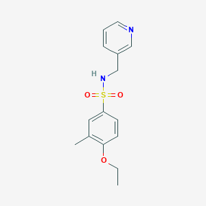 molecular formula C15H18N2O3S B344952 4-Ethoxy-3-methyl-N-pyridin-3-ylmethyl-benzenesulfonamide CAS No. 801224-87-3