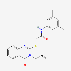 2-[(3-allyl-4-oxo-3,4-dihydro-2-quinazolinyl)thio]-N-(3,5-dimethylphenyl)acetamide