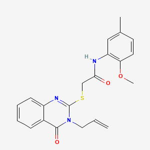 2-[(3-allyl-4-oxo-3,4-dihydro-2-quinazolinyl)thio]-N-(2-methoxy-5-methylphenyl)acetamide