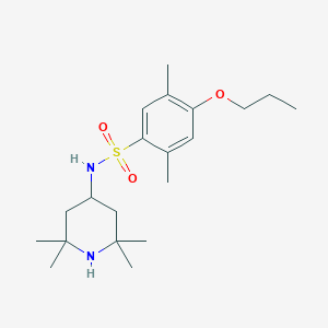 2,5-dimethyl-4-propoxy-N-(2,2,6,6-tetramethyl-4-piperidinyl)benzenesulfonamide