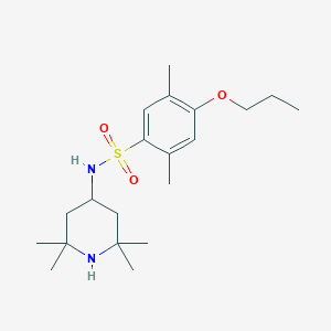 molecular formula C20H34N2O3S B344962 2,5-二甲基-4-丙氧基-N-(2,2,6,6-四甲基-4-哌啶基)苯磺酰胺 CAS No. 713504-11-1