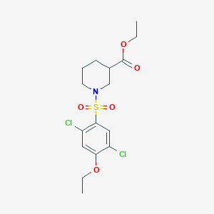 Ethyl 1-(2,5-dichloro-4-ethoxyphenyl)sulfonylpiperidine-3-carboxylate