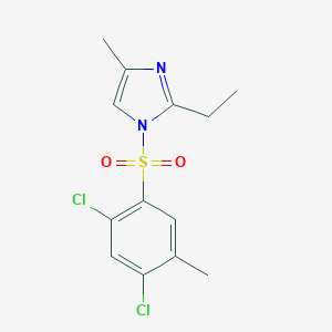 molecular formula C13H14Cl2N2O2S B344991 2,4-Dichloro-1-[(2-ethyl-4-methylimidazolyl)sulfonyl]-5-methylbenzene CAS No. 898656-23-0