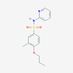 molecular formula C15H18N2O3S B344994 3-methyl-4-propoxy-N-pyridin-2-ylbenzenesulfonamide CAS No. 898639-25-3