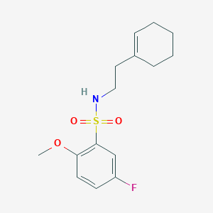 molecular formula C15H20FNO3S B345003 N-[2-(cyclohexen-1-yl)ethyl]-5-fluoro-2-methoxybenzenesulfonamide CAS No. 898644-78-5