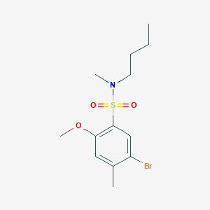 molecular formula C13H20BrNO3S B345017 5-bromo-N-butyl-2-methoxy-N,4-dimethylbenzenesulfonamide CAS No. 898654-64-3