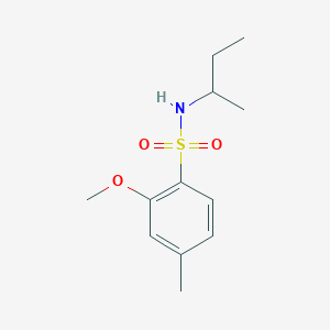 molecular formula C12H19NO3S B345024 N-butan-2-yl-2-methoxy-4-methylbenzenesulfonamide CAS No. 898639-08-2