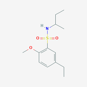 molecular formula C13H21NO3S B345026 N-butan-2-yl-5-ethyl-2-methoxybenzenesulfonamide CAS No. 886124-31-8