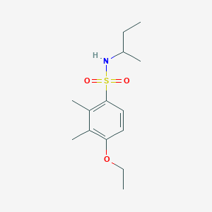 molecular formula C14H23NO3S B345027 [(4-Ethoxy-2,3-dimethylphenyl)sulfonyl](methylpropyl)amine CAS No. 898649-64-4