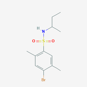 molecular formula C12H18BrNO2S B345029 [(4-Bromo-2,5-dimethylphenyl)sulfonyl](methylpropyl)amine CAS No. 886125-01-5