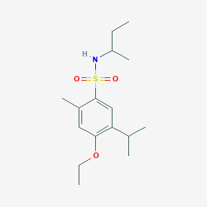 molecular formula C16H27NO3S B345030 N-(sec-butyl)-4-ethoxy-5-isopropyl-2-methylbenzenesulfonamide CAS No. 898647-44-4