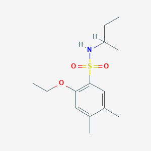 molecular formula C14H23NO3S B345035 [(2-Ethoxy-4,5-dimethylphenyl)sulfonyl](methylpropyl)amine CAS No. 898649-70-2