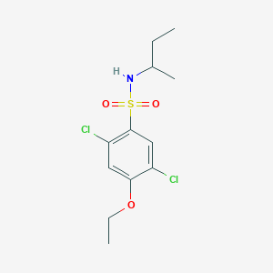 molecular formula C12H17Cl2NO3S B345036 [(2,5-Dichloro-4-ethoxyphenyl)sulfonyl](methylpropyl)amine CAS No. 898649-41-7