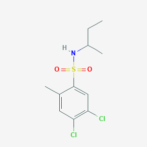 molecular formula C11H15Cl2NO2S B345038 [(4,5-Dichloro-2-methylphenyl)sulfonyl](methylpropyl)amine CAS No. 886124-81-8