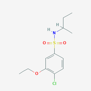 molecular formula C12H18ClNO3S B345039 N-butan-2-yl-4-chloro-3-ethoxybenzenesulfonamide CAS No. 886124-61-4