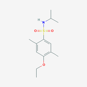 molecular formula C13H21NO3S B345043 [(4-Ethoxy-2,5-dimethylphenyl)sulfonyl](methylethyl)amine CAS No. 898642-31-4