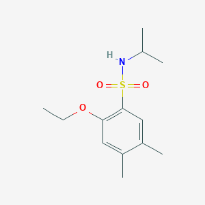 molecular formula C13H21NO3S B345047 [(2-Ethoxy-4,5-dimethylphenyl)sulfonyl](methylethyl)amine CAS No. 898642-20-1