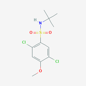 molecular formula C11H15Cl2NO3S B345053 [(2,5-Dichloro-4-methoxyphenyl)sulfonyl](tert-butyl)amine CAS No. 898650-19-6
