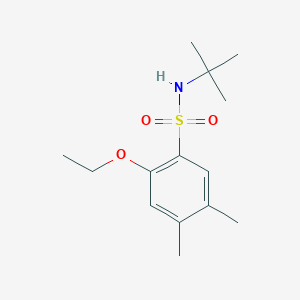 molecular formula C14H23NO3S B345055 (Tert-butyl)[(2-ethoxy-4,5-dimethylphenyl)sulfonyl]amine CAS No. 898650-22-1