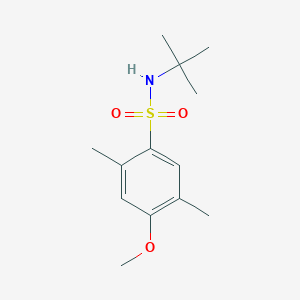 molecular formula C13H21NO3S B345057 (Tert-butyl)[(4-methoxy-2,5-dimethylphenyl)sulfonyl]amine CAS No. 898650-34-5