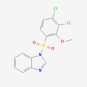 molecular formula C14H10Cl2N2O3S B345077 1-(3,4-Dichloro-2-methoxyphenyl)sulfonylbenzimidazole CAS No. 457961-71-6