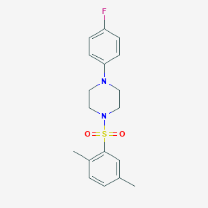molecular formula C18H21FN2O2S B345079 1-[(2,5-Dimethylphenyl)sulfonyl]-4-(4-fluorophenyl)piperazine CAS No. 325812-99-5