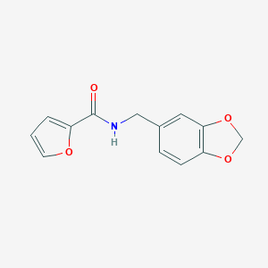 molecular formula C13H11NO4 B345082 N-(1,3-benzodioxol-5-ylmethyl)furan-2-carboxamide CAS No. 325809-77-6