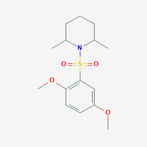 molecular formula C15H23NO4S B345084 1-[(2,5-Dimethoxyphenyl)sulfonyl]-2,6-dimethylpiperidine CAS No. 325814-08-2
