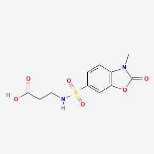 N-[(3-methyl-2-oxo-2,3-dihydro-1,3-benzoxazol-6-yl)sulfonyl]-beta-alanine