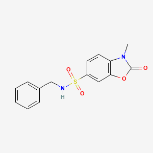 N-benzyl-3-methyl-2-oxo-2,3-dihydro-1,3-benzoxazole-6-sulfonamide