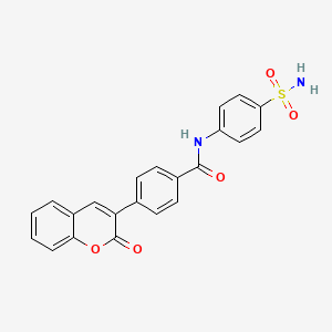 N-[4-(aminosulfonyl)phenyl]-4-(2-oxo-2H-chromen-3-yl)benzamide