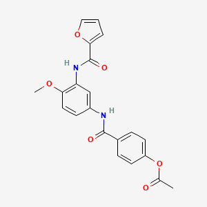 4-({[3-(2-furoylamino)-4-methoxyphenyl]amino}carbonyl)phenyl acetate