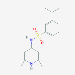 molecular formula C19H32N2O2S B345095 5-Isopropyl-2-methyl-N-(2,2,6,6-tetramethyl-piperidin-4-yl)-benzenesulfonamide CAS No. 842967-63-9