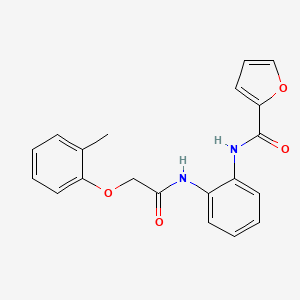 N-(2-{[2-(2-methylphenoxy)acetyl]amino}phenyl)-2-furamide