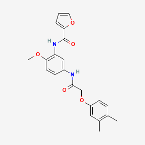 N-(5-{[(3,4-dimethylphenoxy)acetyl]amino}-2-methoxyphenyl)-2-furamide