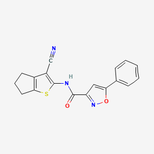 N-(3-cyano-5,6-dihydro-4H-cyclopenta[b]thien-2-yl)-5-phenyl-3-isoxazolecarboxamide