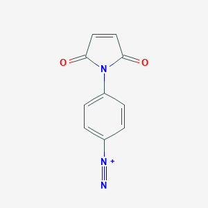 molecular formula C10H6N3O2+ B034511 N-(4-Diazophenyl)maleimide CAS No. 104332-69-6