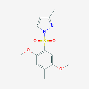 1-(2,5-Dimethoxy-4-methylphenyl)sulfonyl-3-methylpyrazole