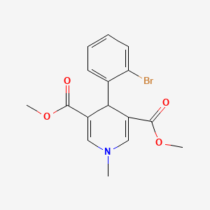 molecular formula C16H16BrNO4 B3451511 3,5-DIMETHYL 4-(2-BROMOPHENYL)-1-METHYL-1,4-DIHYDROPYRIDINE-3,5-DICARBOXYLATE 