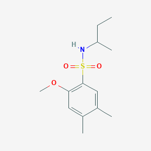 N-butan-2-yl-2-methoxy-4,5-dimethylbenzenesulfonamide