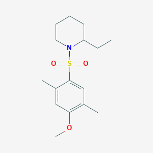 molecular formula C16H25NO3S B345171 2-Ethyl-1-[(4-methoxy-2,5-dimethylphenyl)sulfonyl]piperidine CAS No. 898655-93-1
