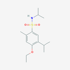 molecular formula C15H25NO3S B345176 4-乙氧基-N,5-二异丙基-2-甲基苯磺酰胺 CAS No. 898647-46-6