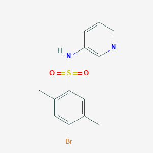 molecular formula C13H13BrN2O2S B345194 4-bromo-2,5-dimethyl-N-pyridin-3-ylbenzenesulfonamide CAS No. 898654-26-7