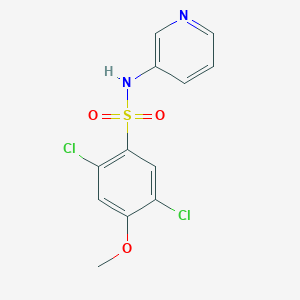 molecular formula C12H10Cl2N2O3S B345196 2,5-dichloro-4-methoxy-N-pyridin-3-ylbenzenesulfonamide CAS No. 879063-90-8