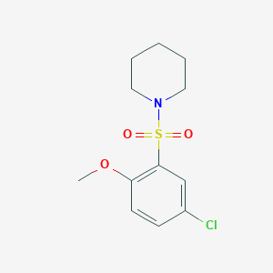 molecular formula C12H16ClNO3S B345202 1-(5-Chloro-2-methoxyphenyl)sulfonylpiperidine CAS No. 97630-08-5