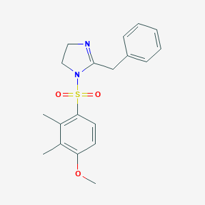 1-[(4-Methoxy-2,3-dimethylphenyl)sulfonyl]-2-benzyl-2-imidazoline