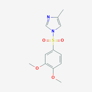 molecular formula C12H14N2O4S B345222 1-(3,4-Dimethoxyphenyl)sulfonyl-4-methylimidazole CAS No. 313233-70-4