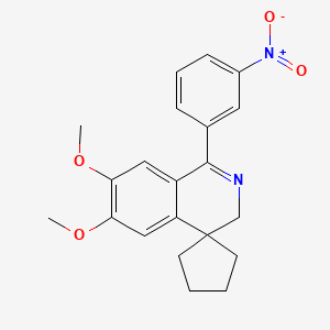 6',7'-dimethoxy-1'-(3-nitrophenyl)-3'H-spiro[cyclopentane-1,4'-isoquinoline]