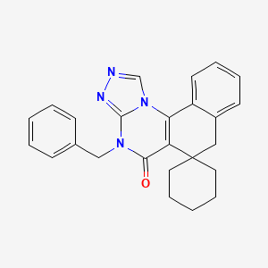 4-benzyl-4H-spiro[benzo[h][1,2,4]triazolo[4,3-a]quinazoline-6,1'-cyclohexan]-5(7H)-one